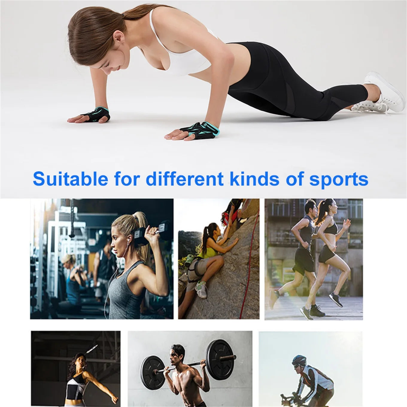 2025 Gym Gloves for Men Women Weight Lifting Half Finger Breathable Anti Slip Training Fitness Workout Gloves
