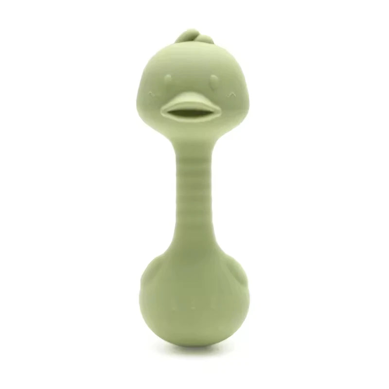 Silicone Baby Rattle Toys Easy To Grip Newborn Gift Cute Rabbit Sand Hammer Rattles Teething Toy for Infants Baby Stuff BPA Free