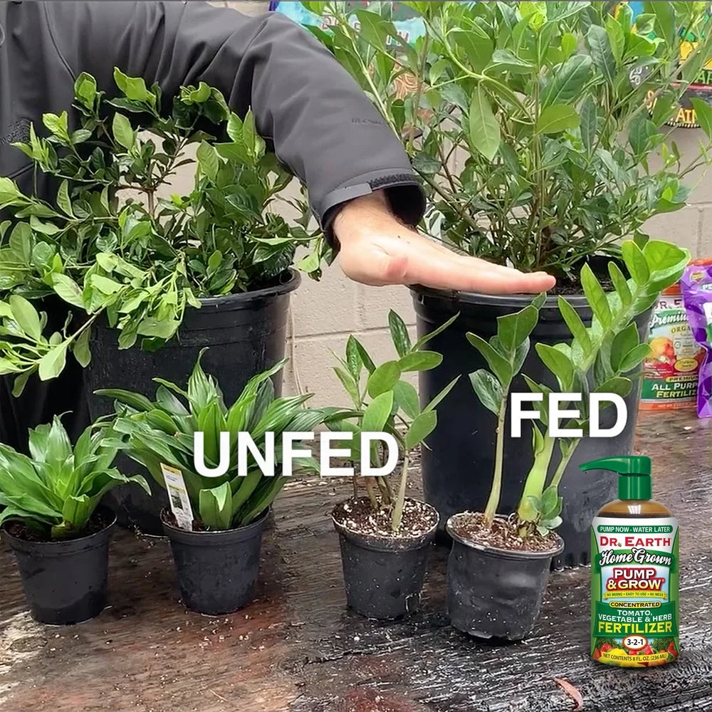 Organic Plant Food Liquid Concentrate Fertilizer 8oz Quick Easy Feed Plant Nutrients Natural Ingredients Safe Pets Weather