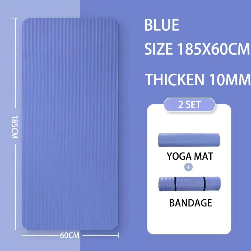 20mm Thick NBR Yoga Mat Moisture-proof Outdoor Non-Slip Durable Camping Picnic Mat 2000x600x20mm Exercise Gym Fitness Workout