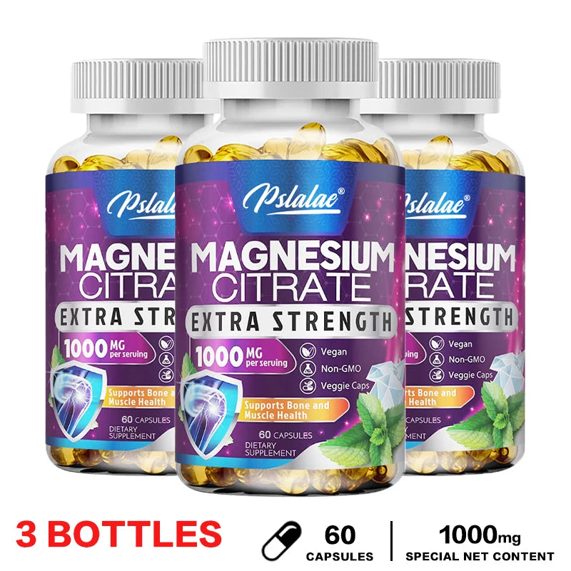 Magnesium Citrate - Muscle, Nerve and Energy Support, Improved Heart Health
