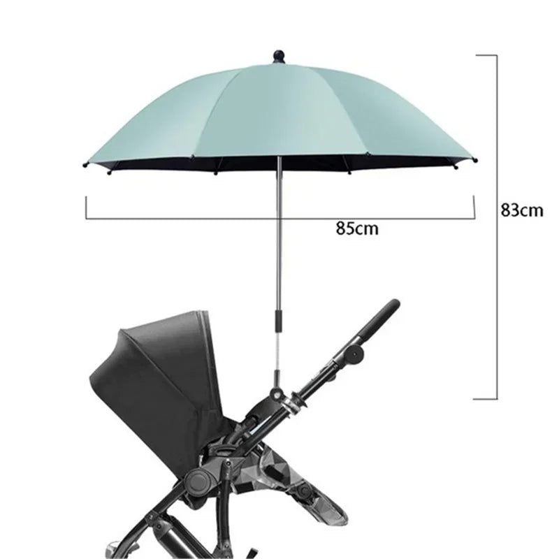 UV Protection Baby Stroller Umbrella With Clamp Universal Sunscree Rainproof Stroller Cover Umbrella Baby Stroller Accessories