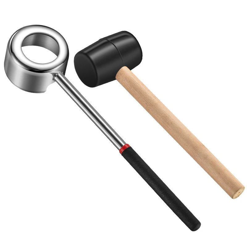 Coconut Opener Tools Creative Dual-purpose Hand Hole Puncher Hammer Coconut Breaker Kitchen Gadgets for Fresh Coconut Wate