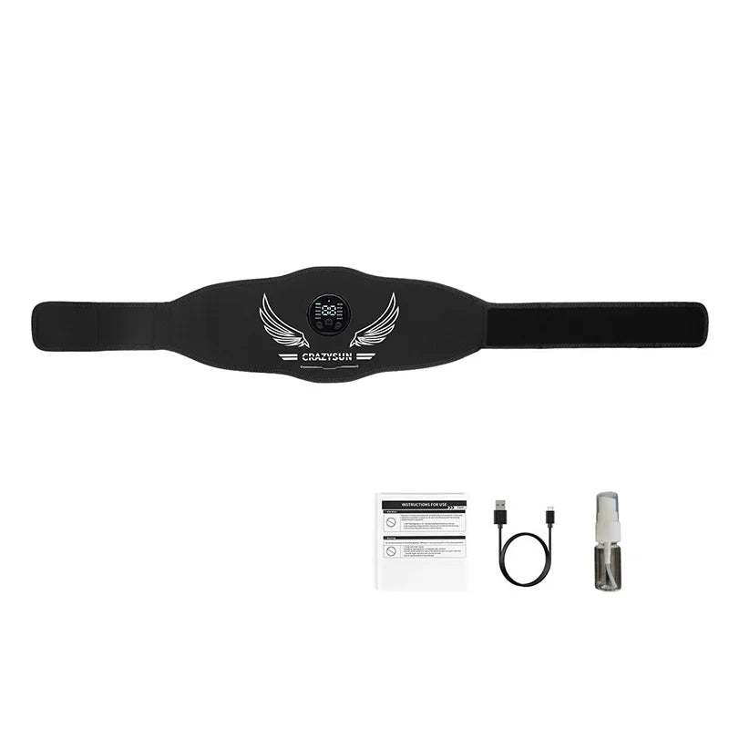 Abdominal Toning Belt Smart Muscle Toner EMS Muscle Stimulator USB Rechargeable Body Shaping Massager Home Gym Fitness Equipment