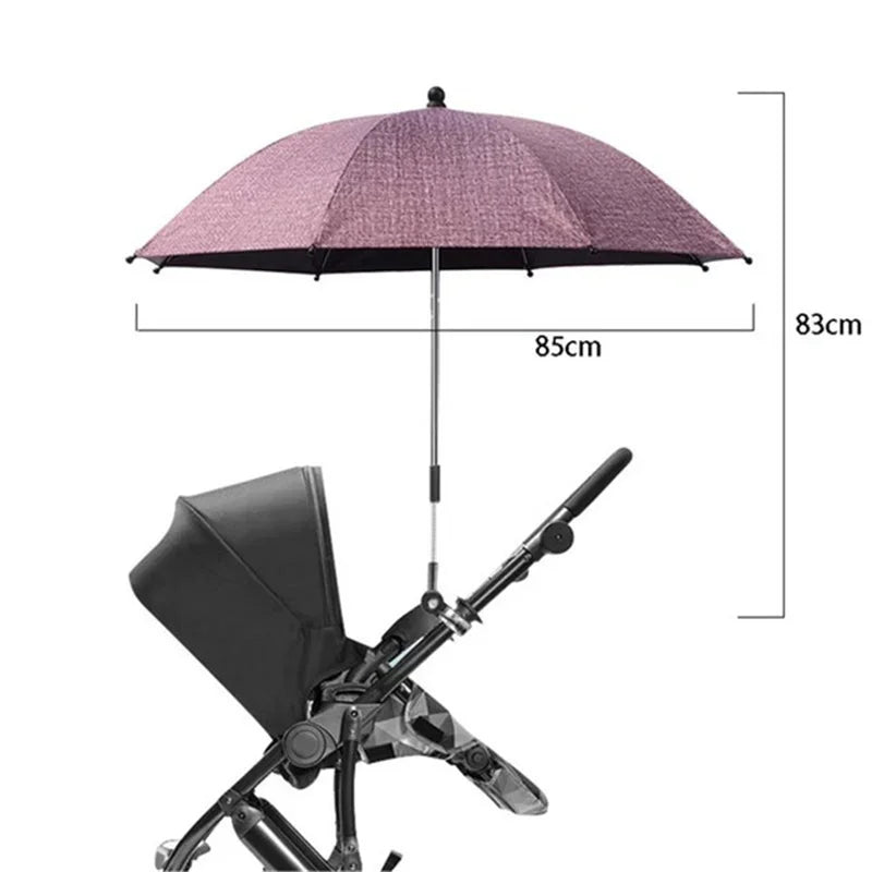 UV Protection Baby Stroller Umbrella With Clamp Universal Sunscree Rainproof Stroller Cover Umbrella Baby Stroller Accessories