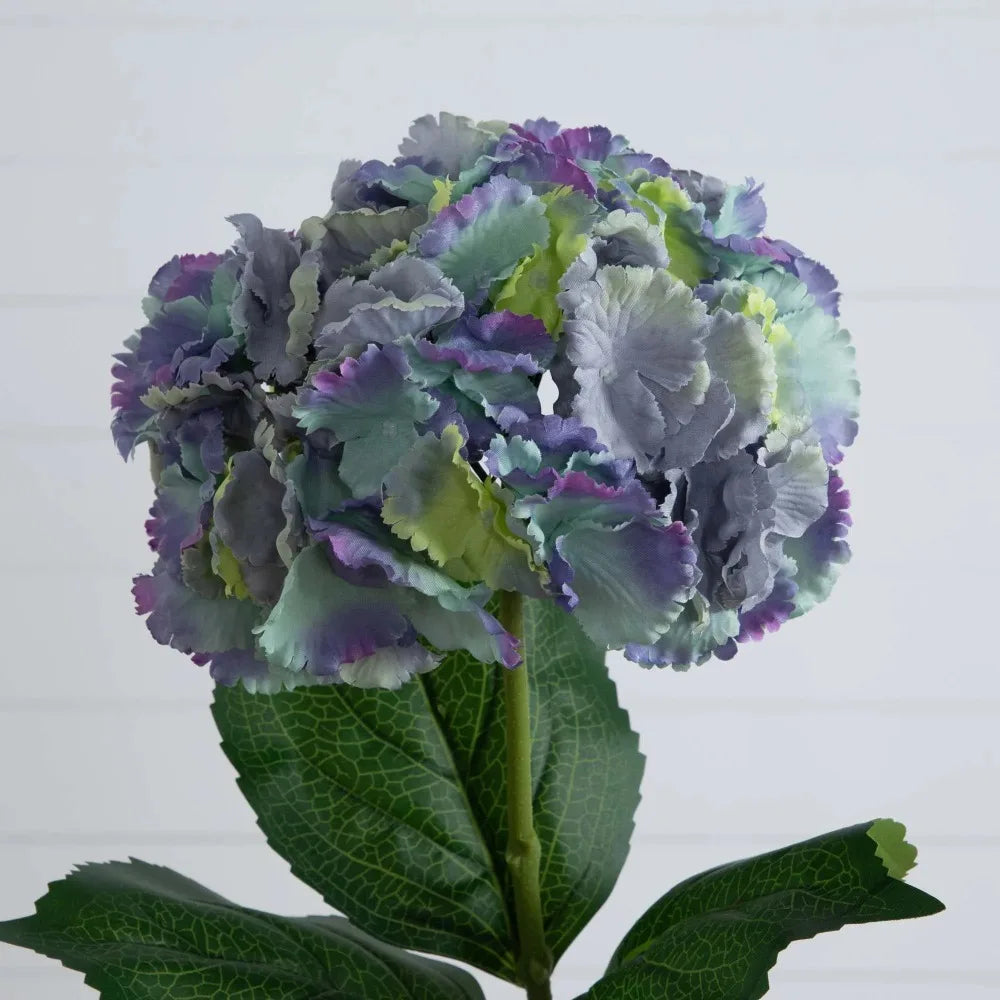 30in Artificial Hydrangea Flower Stems, Home Decor Party Floral Arrangements Wedding Bouquets Centerpieces, Set of 3