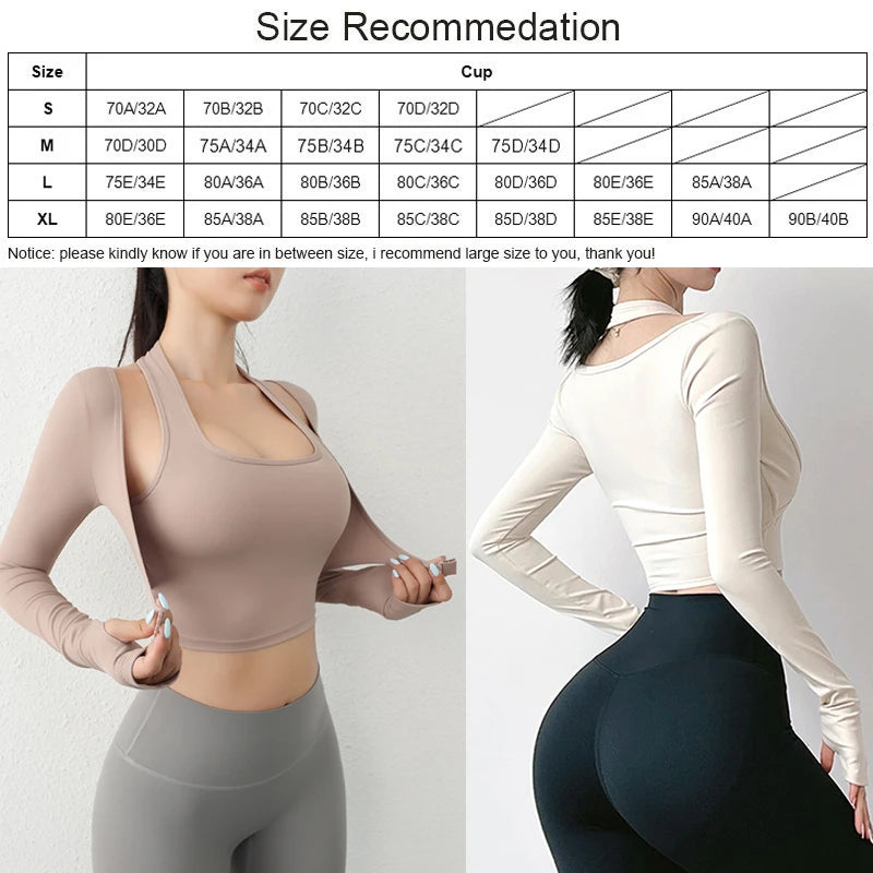 Cloud Hide Blue Yoga Shirt for Women Sports Gym Crop Bra Top Plus Size Fitness Exercise T-Shirt Long Sleeve Workout Sportswear