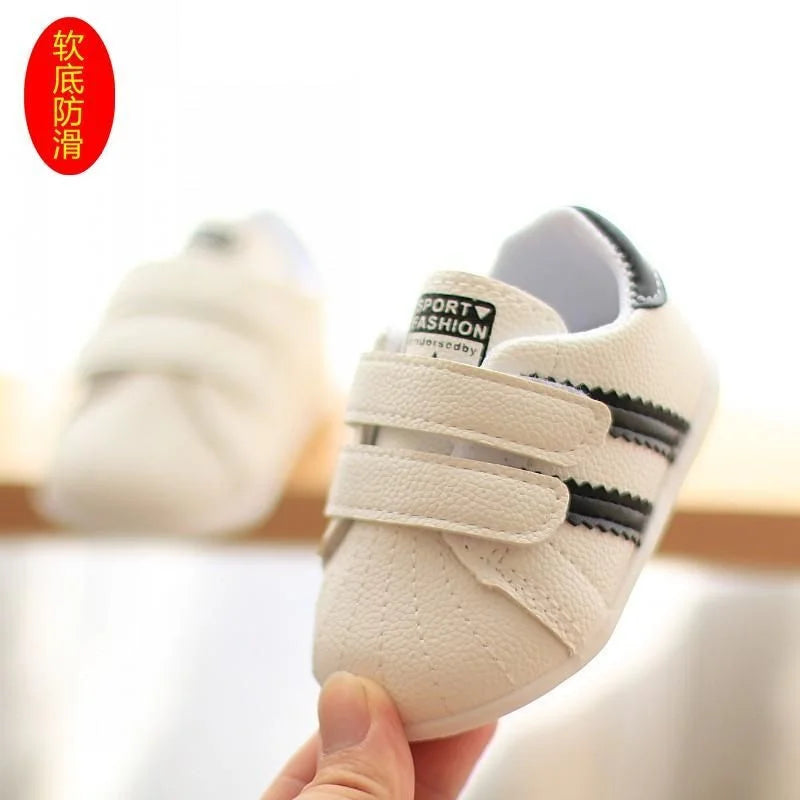 Winter New Korean Style Newborn Girls Boys First Walkers Kids Toddlers Cotton Soft Soles Non-slip Shoes 1-2 Years