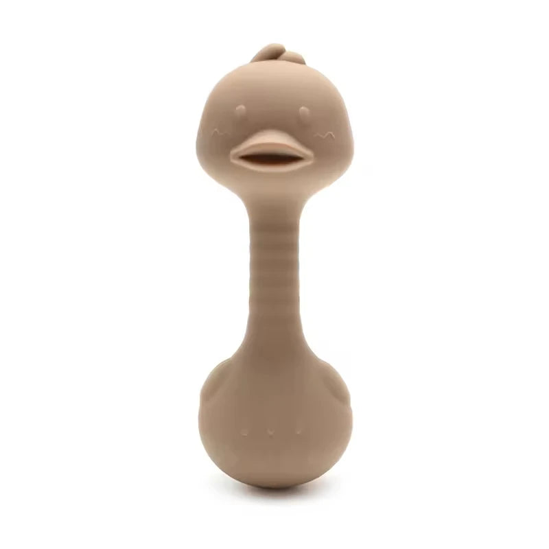 Silicone Baby Rattle Toys Easy To Grip Newborn Gift Cute Rabbit Sand Hammer Rattles Teething Toy for Infants Baby Stuff BPA Free
