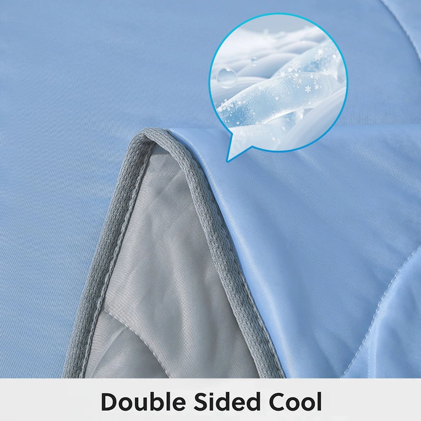 3-in-1 Lightweight Summer AC Quilt with Wave-Quilt Tech & Skin-Friendly Fabric | All-Season Dorm/Home Cooling Bedding