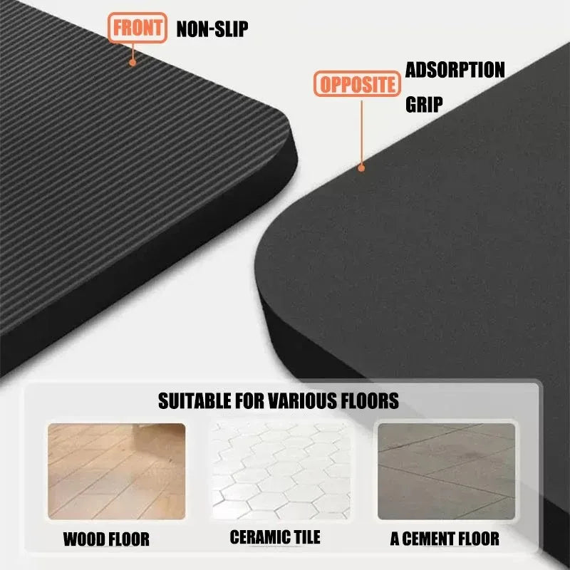 Yoga Mat Pilates Fitness Mat 15mm Thicknes Non Slip Yoga Cushion Travel Fitness Exercise Pad for Women Home Gym Floor Workout