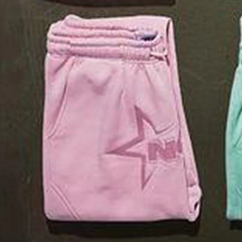 Sportswear NOFS Letter Embroidery Fashion Brand Loose Oversized Hoodie Y2K Hip-Hop Streetwear women Pullovers Casual Top Pants