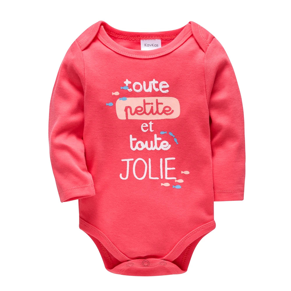New Year 3 Pieces Baby Girl Clothing Set Pink Deer Christmas Red Elephant Printing Baby Bodysuit Kids Rompers Cotton for 3-24M