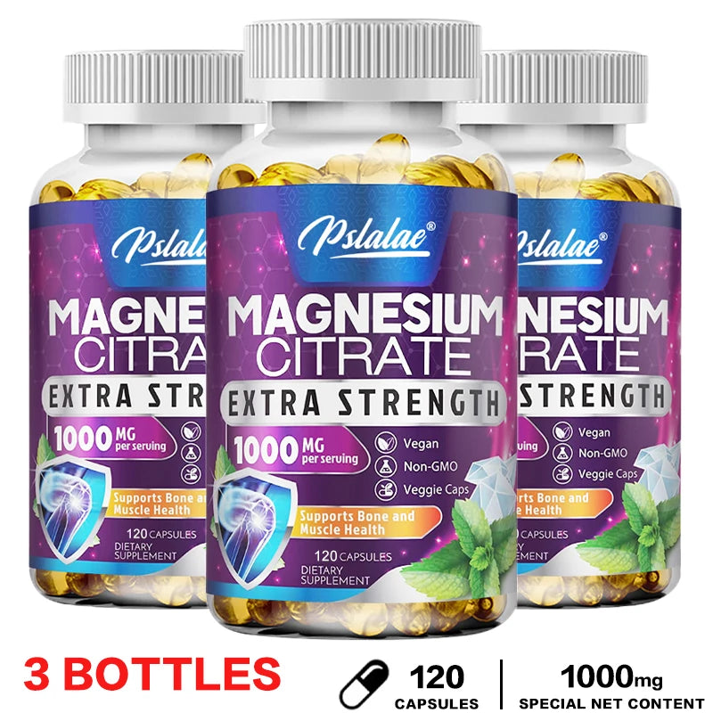 Magnesium Citrate - Muscle, Nerve and Energy Support, Improved Heart Health