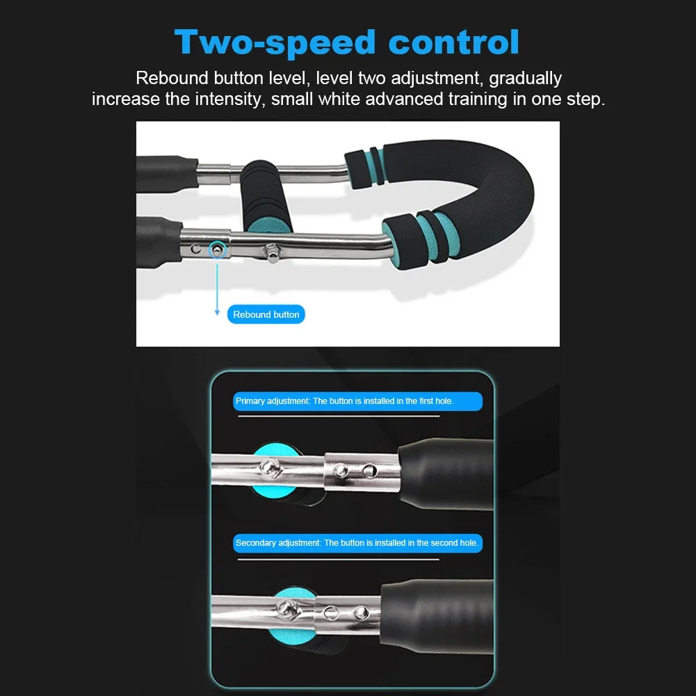 Wrist Strength Trainer Adjustable U-Shaped Arm Trainer Home Fitness Chest Expander Twister Arm Exerciser Hand Gripper Strengths