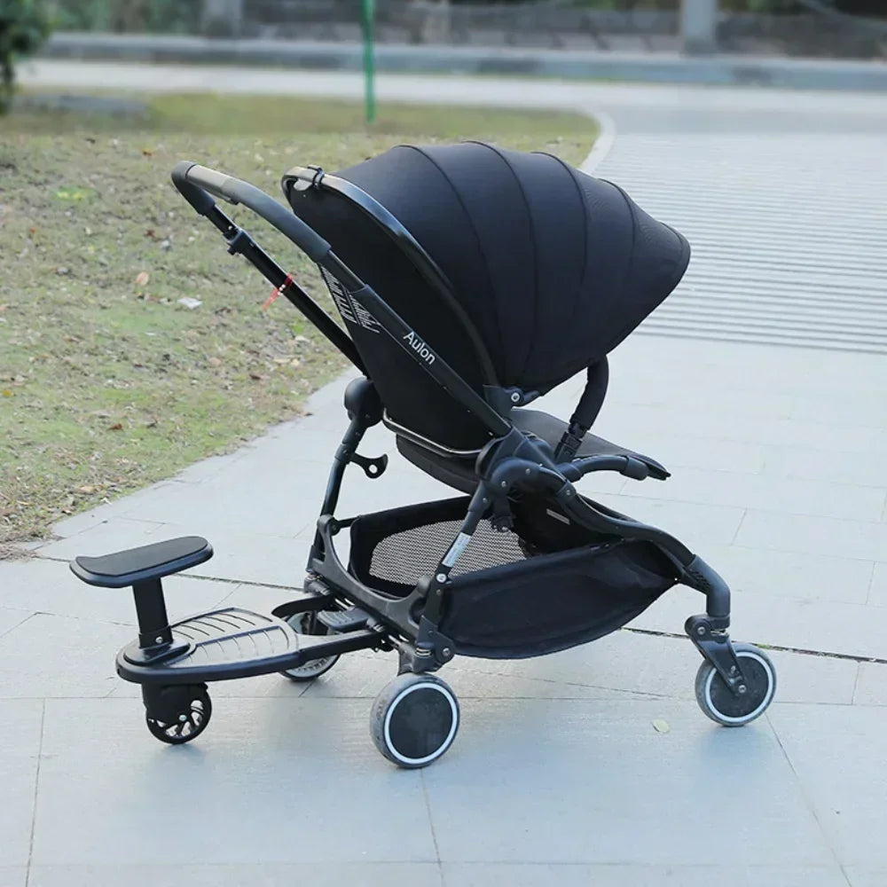 Twins Baby Stroller Pedal Adapter Stroller Accessorie Second Children Auxiliary Trailer Twins Scooter Standing Plate with Seat