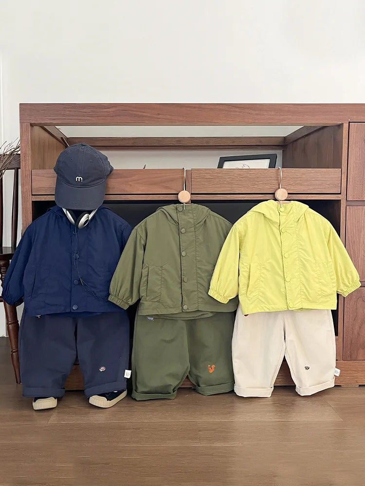 2024 Autumn New Baby Casual Pants Cartoon Embroidery Toddler Boys Loose Trousers Cotton Infant Girl Harem Pants Children Clothes