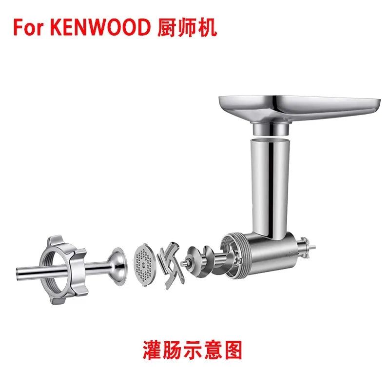 2025 new Stand Mixer Attachment Food Grinder Set Kitchen Grinding Tools for Kenwood Chef / Chef XL, KVC, KVL, kMix,also fit SMEG