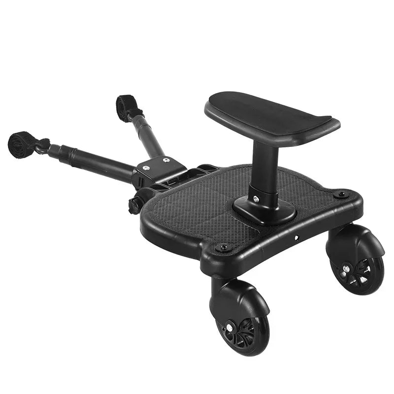 Twins Baby Stroller Pedal Adapter Stroller Accessorie Second Children Auxiliary Trailer Twins Scooter Standing Plate with Seat