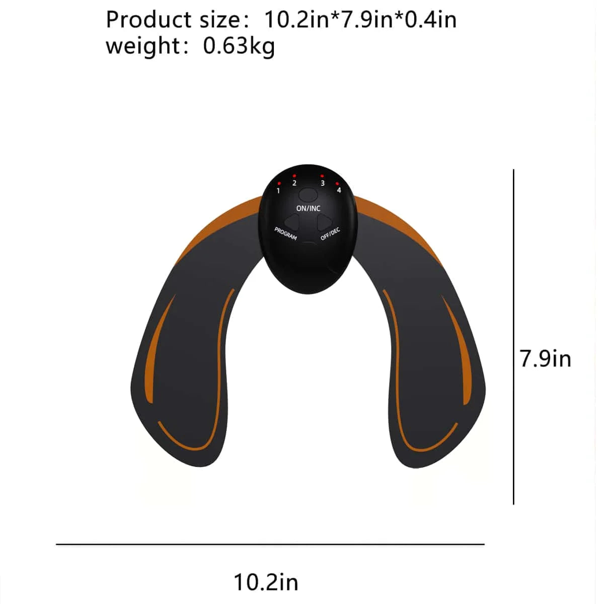 EMS Hip Muscle Stimulator Fitness Lifting Buttock Abdominal Arms Legs TrainerLoss Body Massage With Gel Pads