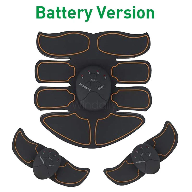 Wireless EMS Muscle Stimulator Toner ABS Abdominal Hip Trainer Weight Loss Fitness Shaping Electric Body Slimming Massager