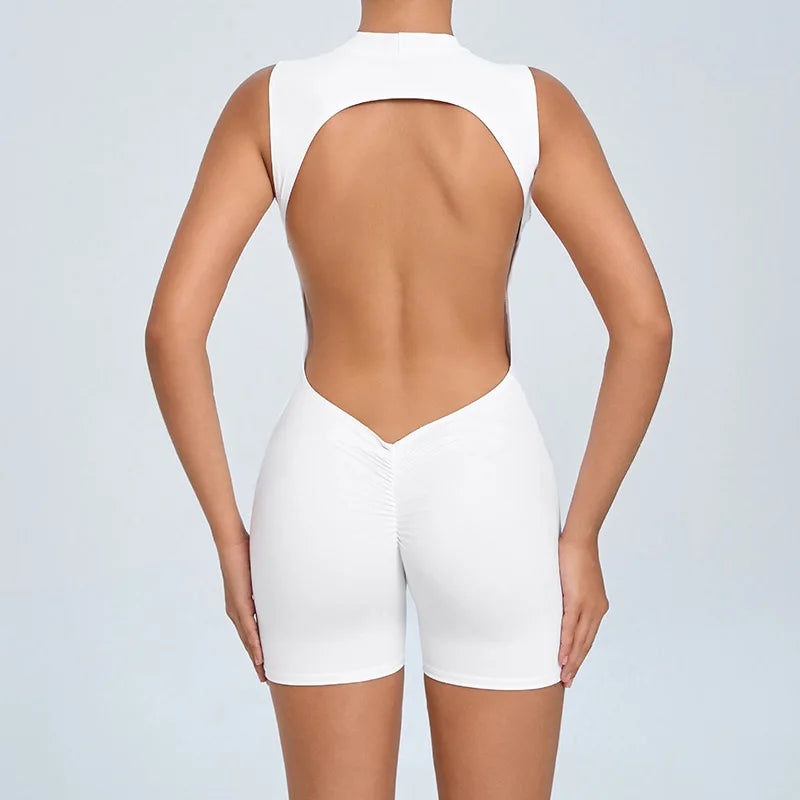 Cloud Rise SEXY Sports Jumpsuit for Women Gym Fitness Backless Bodysuits Lady Yoga Suit Girl Workout One Piece Outfit Sportswear