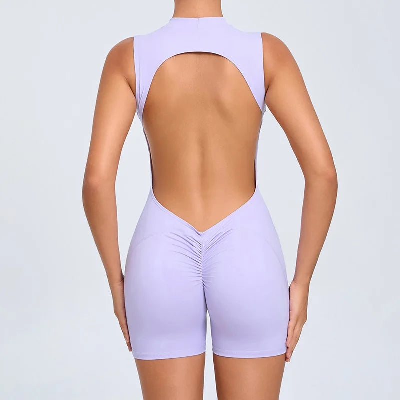 Cloud Rise SEXY Sports Jumpsuit for Women Gym Fitness Backless Bodysuits Lady Yoga Suit Girl Workout One Piece Outfit Sportswear