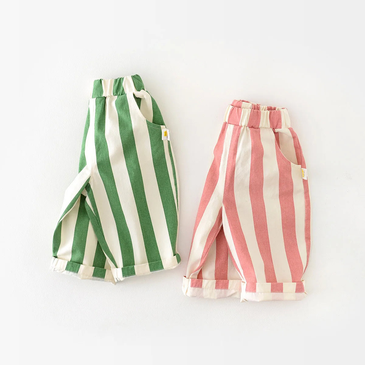 MILANCEL Spring New High Waist Cool Kids Baby Stripe Pants Korean Style Casual Children School Trousers Outwear Clothing