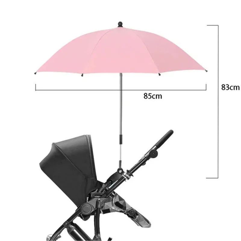 UV Protection Baby Stroller Umbrella With Clamp Universal Sunscree Rainproof Stroller Cover Umbrella Baby Stroller Accessories