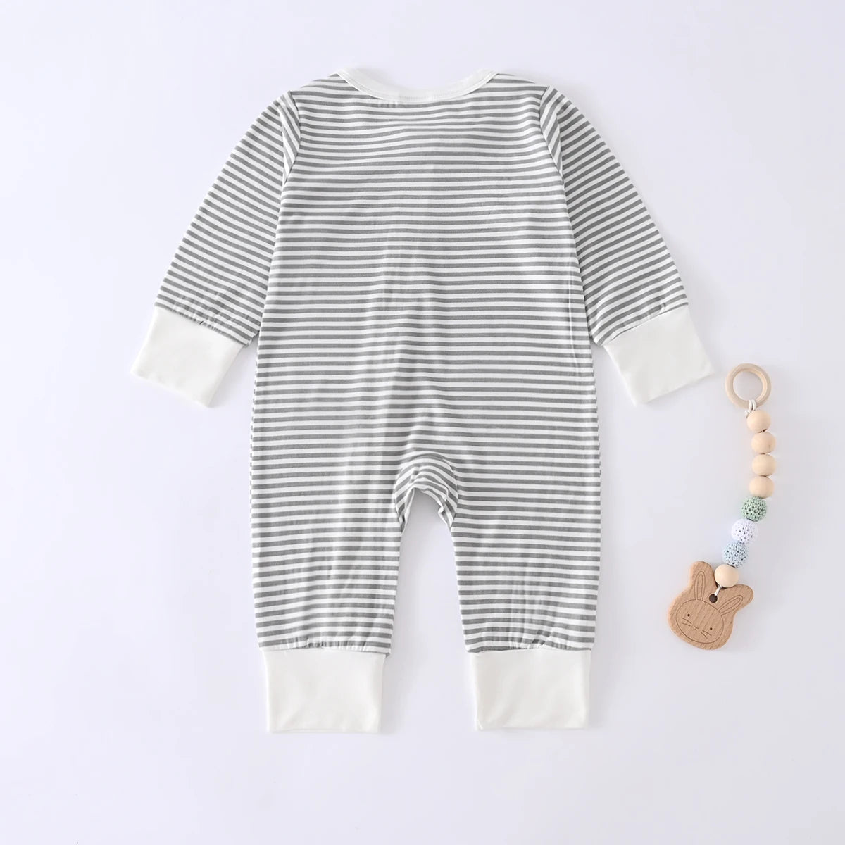 Somenie Baby Long Sleeve Bodysuit Clothing Boys Girls Zip Foldable Jumpsuit Infant Baby Romper Homewear 1-3-6-9M