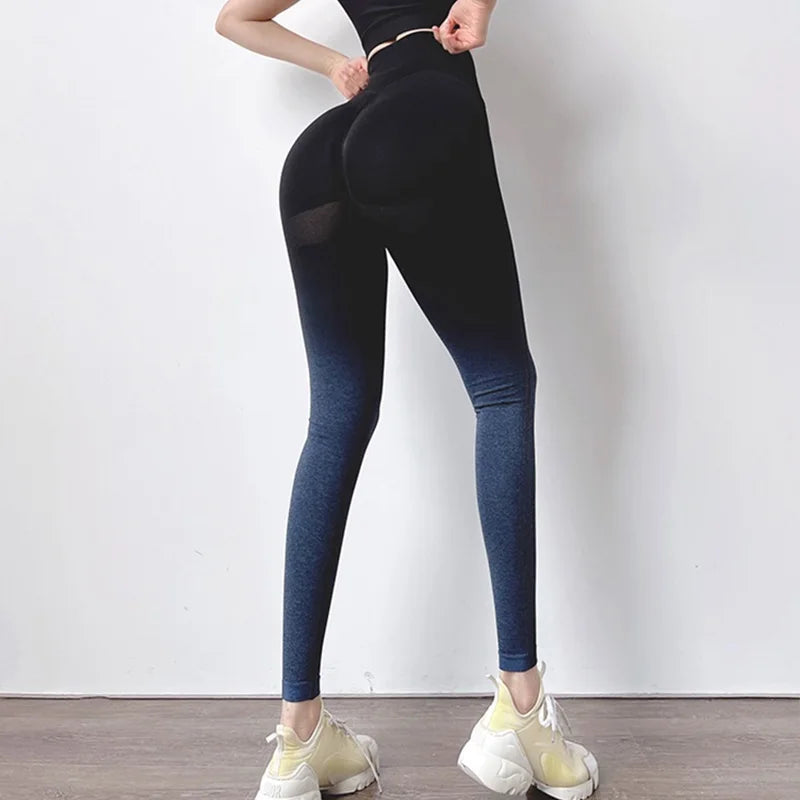 Cloud Rise Ladies Yoga Pants for Fitness Women Sports Leggings Gym Push up Tights High Waist Sexy Girl Workout Bike Sportswear