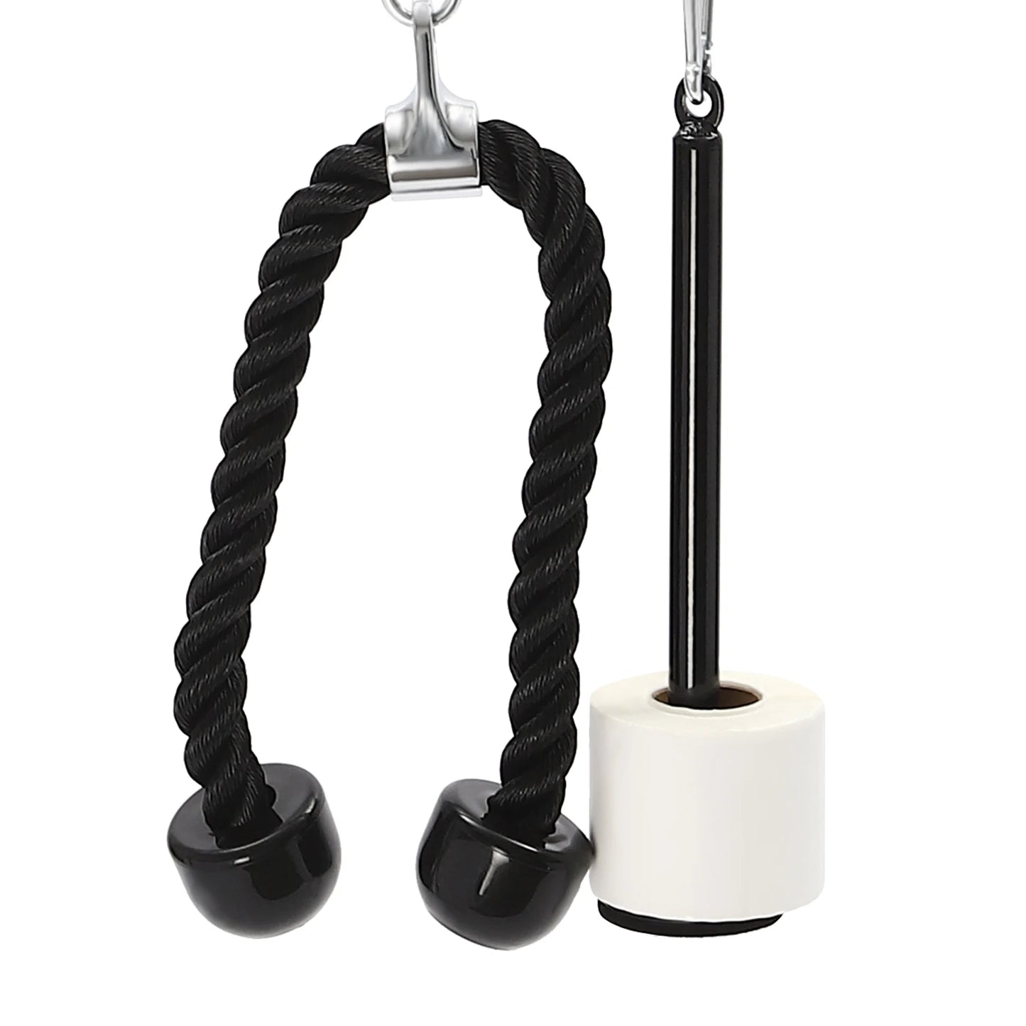 Pull down and Lift Cable Weight Pulley System Home Gym Weight Fitness Pulley Tricep Rope Training Equipment