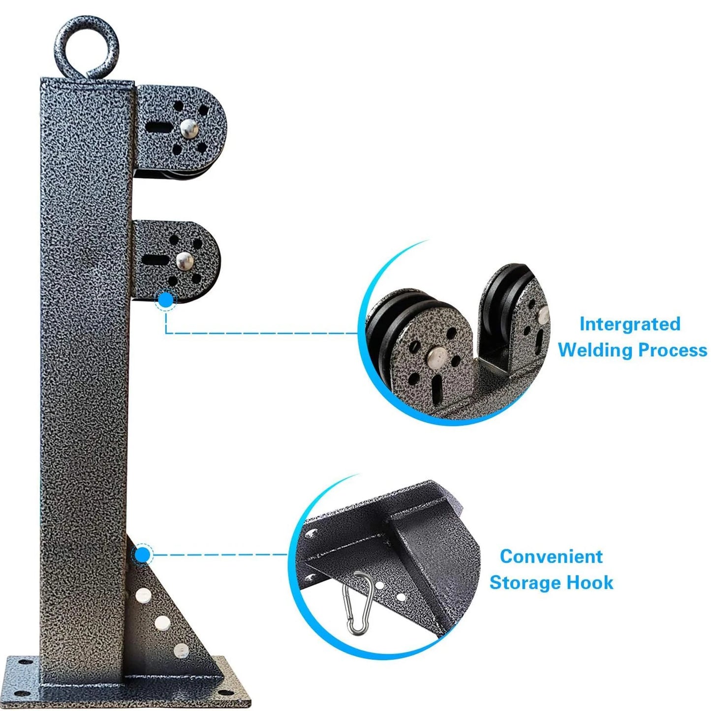 Fitness Cable Pulley System for Bicep Curl Back Shoulder,Wall Mounted LAT Pulldown Machines ,Home Gym DIY Equipment