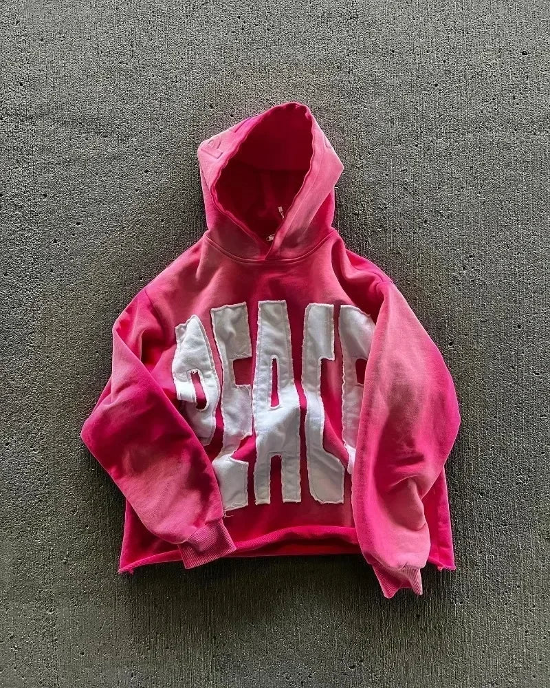 Korean Fashion Simple Gray Double-Sided Oversized Zipper Hoodie Women's Y2K New Harajuku Gothic Casual Joker Couple Street Wear