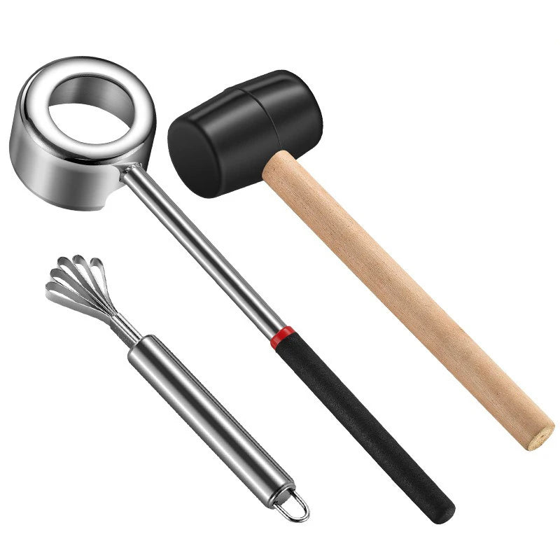 Coconut Opener Tools Creative Dual-purpose Hand Hole Puncher Hammer Coconut Breaker Kitchen Gadgets for Fresh Coconut Wate