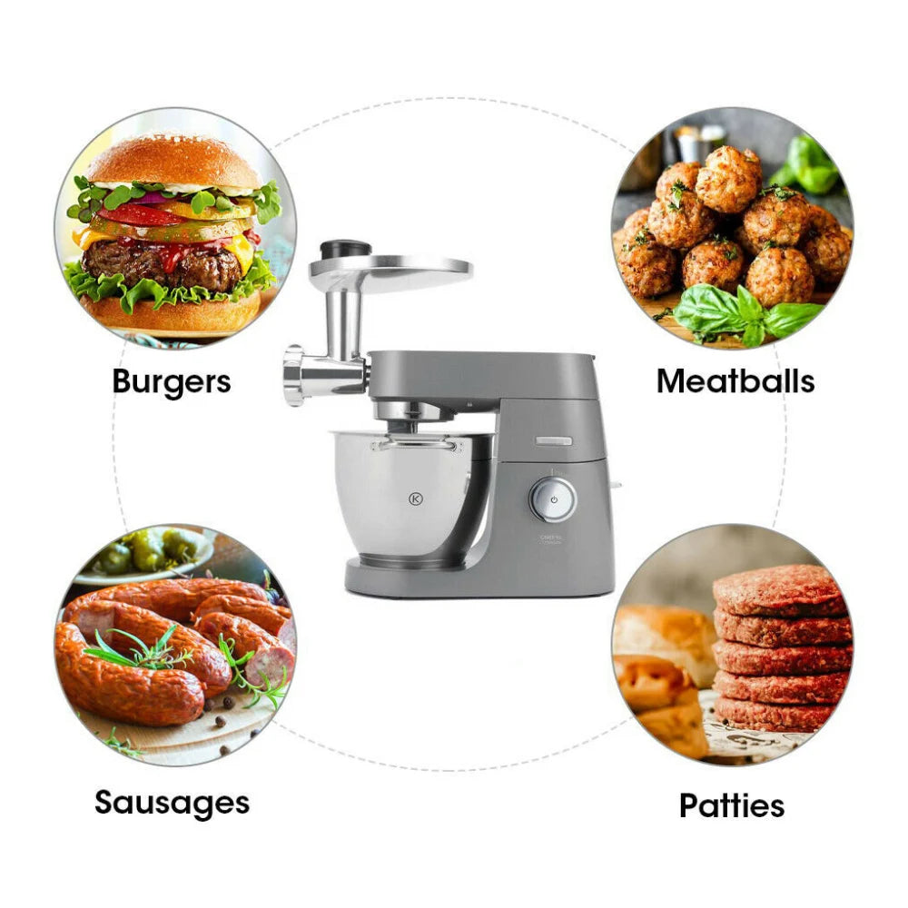 2025 new Stand Mixer Attachment Food Grinder Set Kitchen Grinding Tools for Kenwood Chef / Chef XL, KVC, KVL, kMix,also fit SMEG