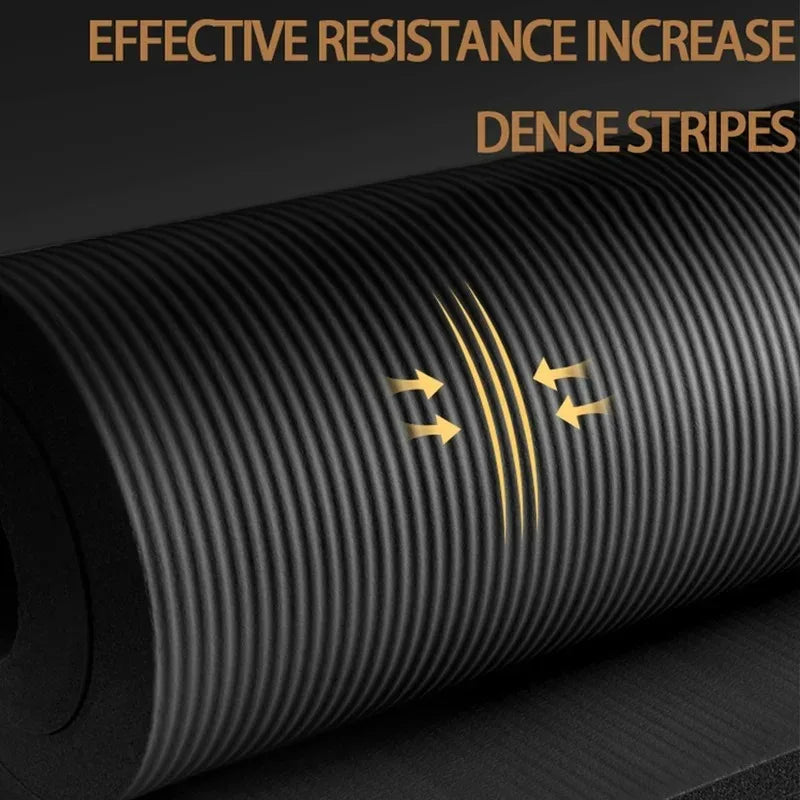 Width 80cm Yoga Mats Anti-slip Sport Fitness Mat Blanket for Exercise Yoga and Pilates Gymnastics Fitness Equipment Thick 10mm