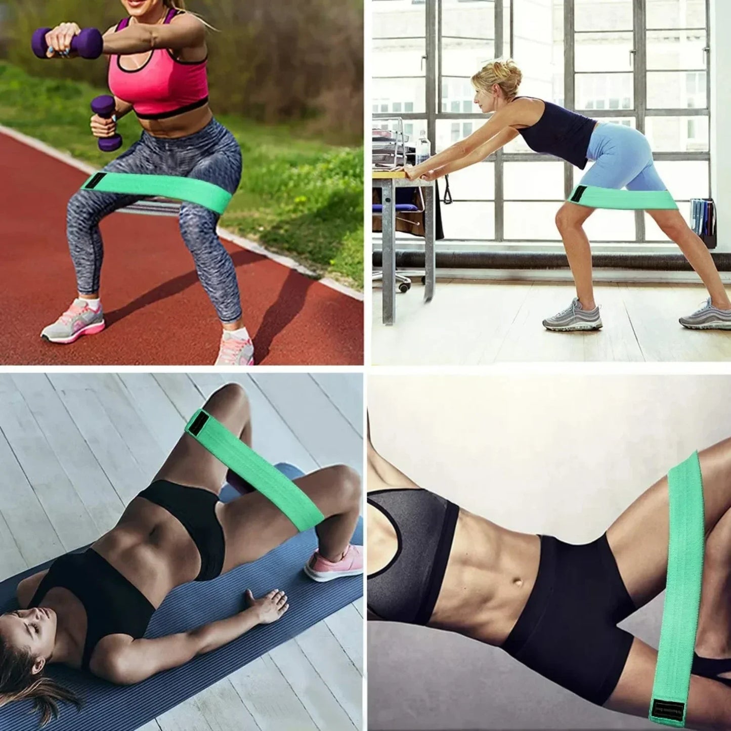 1/2/3PCS Elastic Bands Fitness Resistance Bands Yoga Pilates  Circle Expander Bands Gym Training  Workout Equipment