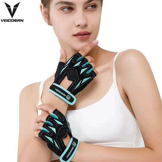 2025 Gym Gloves for Men Women Weight Lifting Half Finger Breathable Anti Slip Training Fitness Workout Gloves