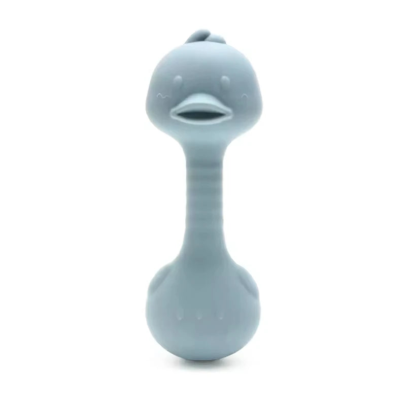 Silicone Baby Rattle Toys Easy To Grip Newborn Gift Cute Rabbit Sand Hammer Rattles Teething Toy for Infants Baby Stuff BPA Free