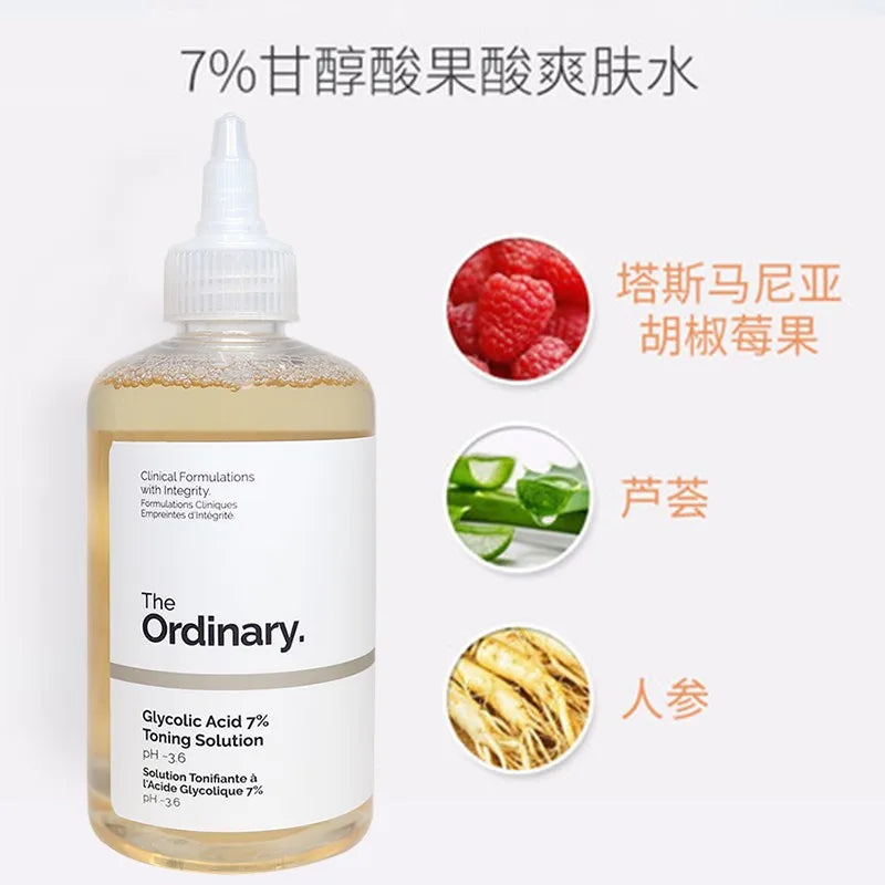 Fruit acid toner remove blackheads deep cleansing shrinking pores moisturizing and soothing skin Oil control and acne removal