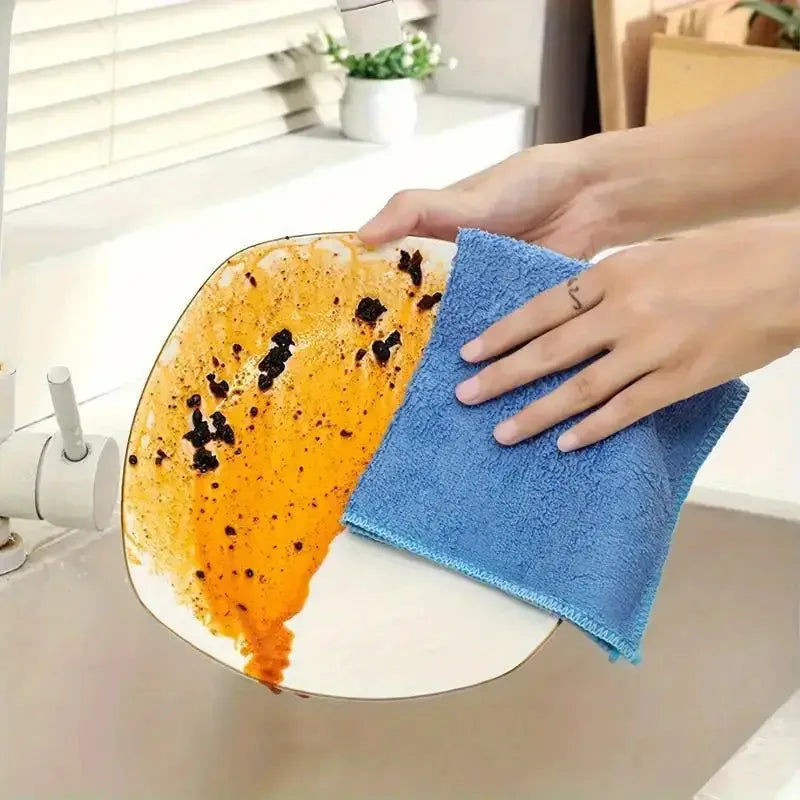 [Vibrant Microfiber Cloths] 10/20pcs Vibrant Microfiber Cleaning Cloths | Absorbent, Quick-Dry, Reusable Towels for Kitchen