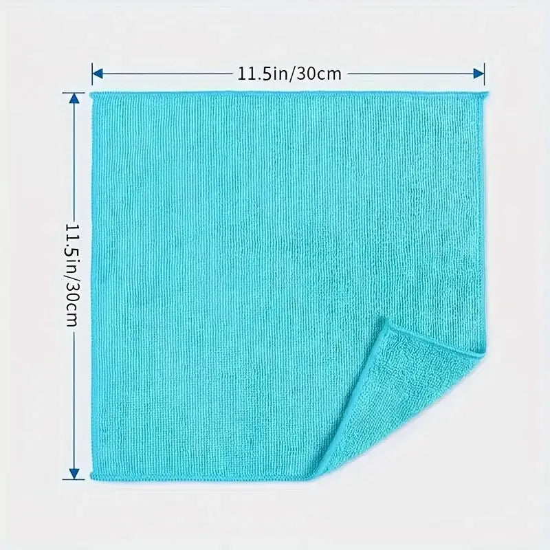 [Vibrant Microfiber Cloths] 10/20pcs Vibrant Microfiber Cleaning Cloths | Absorbent, Quick-Dry, Reusable Towels for Kitchen