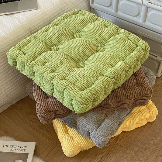 Tufted Seat Cushion Large Square Round Thicken Chair Pad Tatami Floor Pillow Cushion for Home Office Patio Dining Chairs 50x50cm
