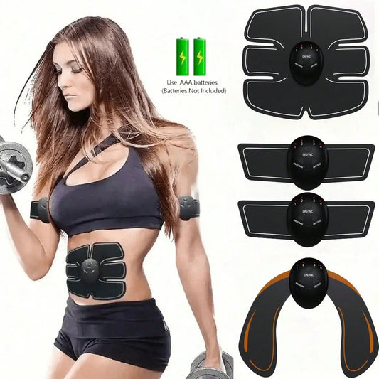 EMS Hip Muscle Stimulator Fitness Lifting Buttock Abdominal Arms Legs TrainerLoss Body Massage With Gel Pads