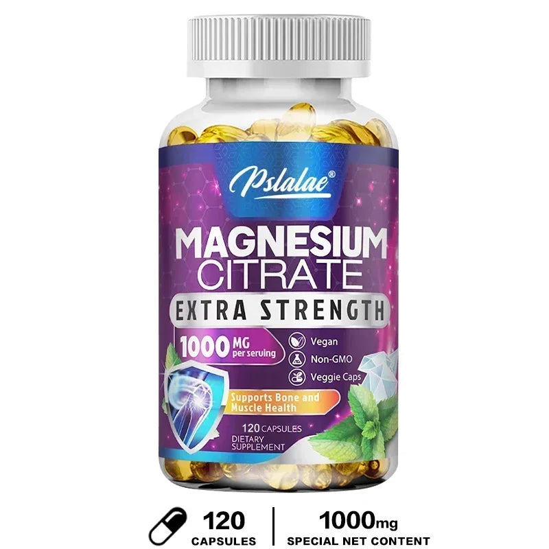 Magnesium Citrate - Muscle, Nerve and Energy Support, Improved Heart Health