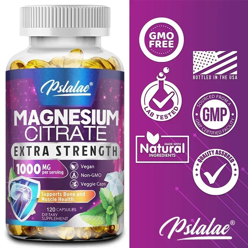 Magnesium Citrate - Muscle, Nerve and Energy Support, Improved Heart Health