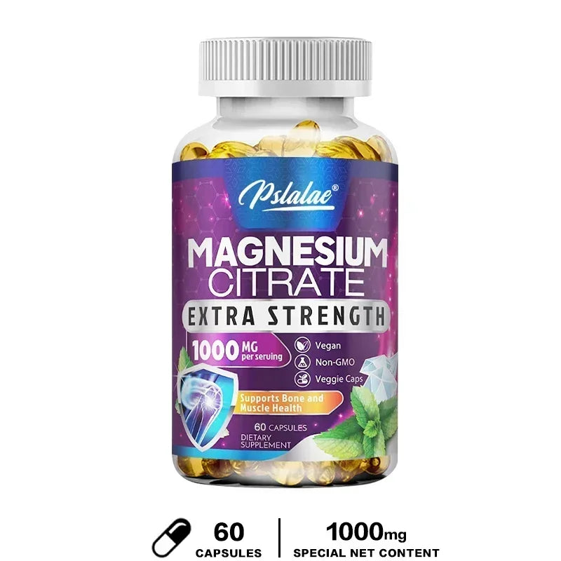 Magnesium Citrate - Muscle, Nerve and Energy Support, Improved Heart Health