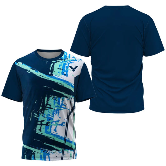 2025 Breathable Badminton Tennis T-shirt Men's Fashion Sportswear Top Men's Fitness Short Sleeve Outdoor Sportswear Soft and Com